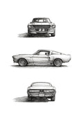 Classic Cars 03 — Ford Mustang GT500 | Fine Art Print | Instant Digital Download