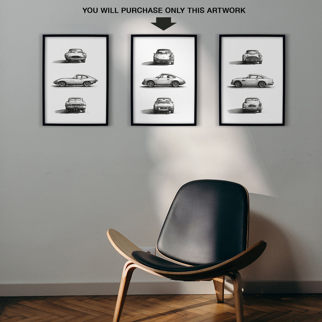 Classic Cars 06 — Porsche 911 | Fine Art Print | Instant Digital Download