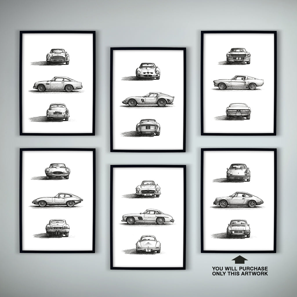 Classic Cars 06 — Porsche 911 | Fine Art Print | Instant Digital Download