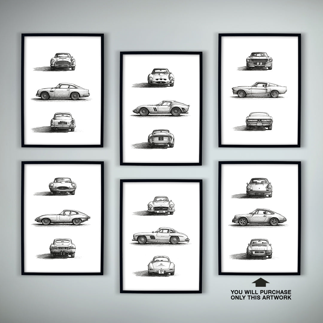 Classic Cars 06 — Porsche 911 | Fine Art Print | Instant Digital Download