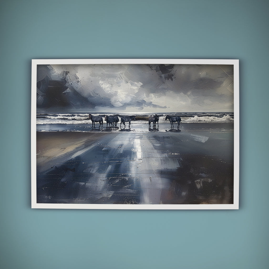 Seahorses At Dawn 01 — Fine Art Print | Instant Digital Download