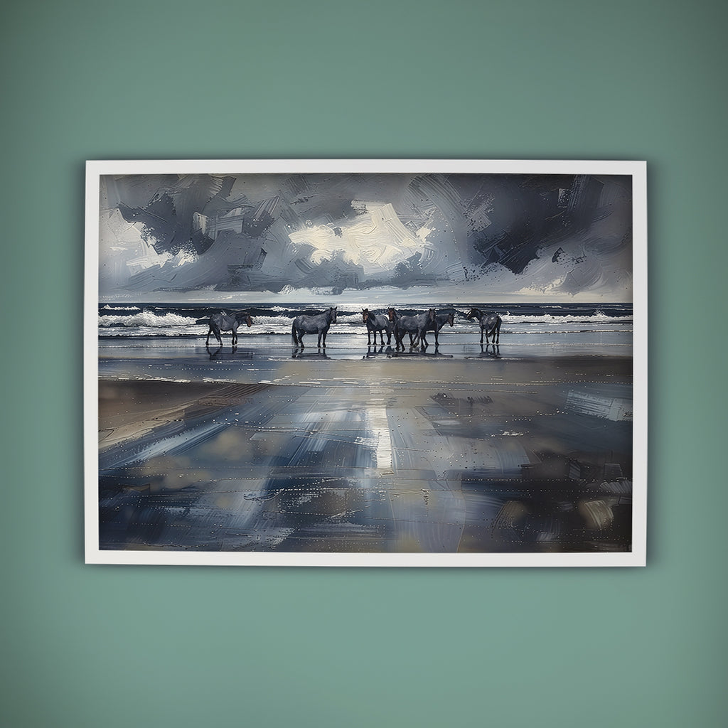 Seahorses At Dawn 02 — Fine Art Print | Instant Digital Download