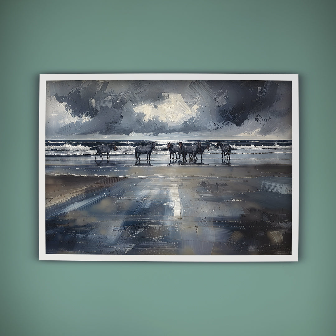 Seahorses At Dawn 02 — Fine Art Print | Instant Digital Download
