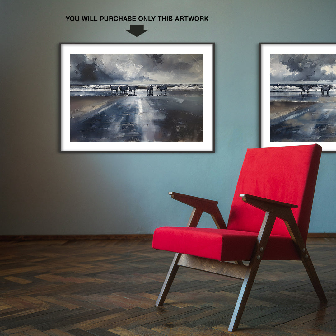 Seahorses At Dawn 01 — Fine Art Print | Instant Digital Download