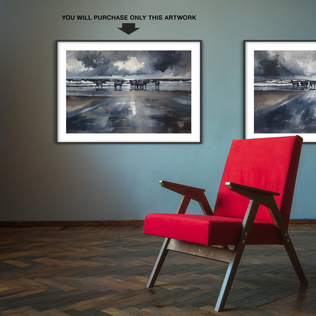 Seahorses At Dawn 02 — Fine Art Print | Instant Digital Download